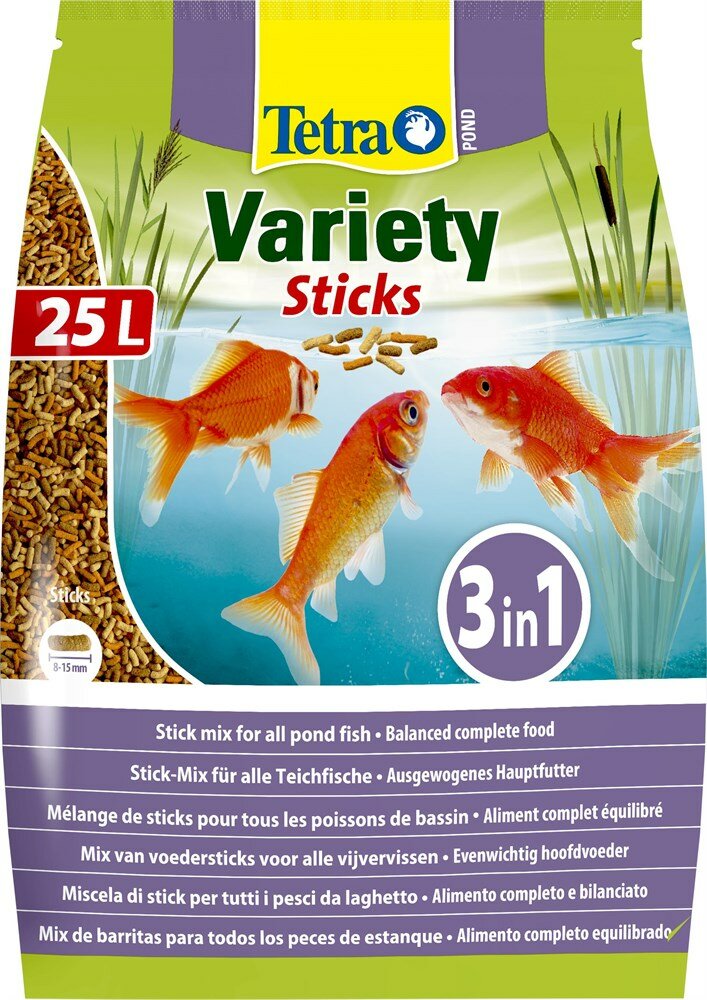 Сухой корм для рыб Tetra Pond Variety Sticks, 25 л, 3.75 кг