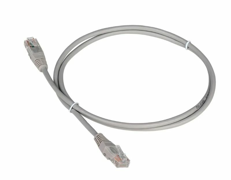 Патч-корд RJ-45 (m)-RJ-45 (m), cat5E, 1.5м серый Noname - фото №3