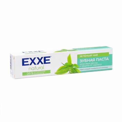 Зубная паста EххE natural Зелёный чай, 75 мл зубная паста exxe natural зеленый чай 75 мл