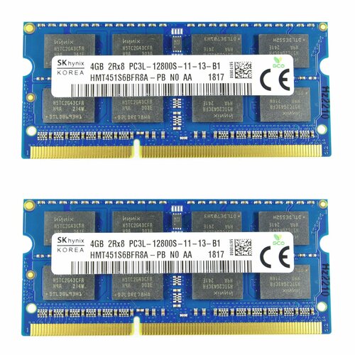 Оперативная память для ноутбука Hynix 4GB DDR3 1600MHz PC3L-12800S SO-DIMM 199000₽