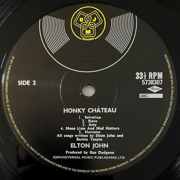 Elton John Elton John - Honky Chateau (180 Gr) UMC/Mercury UK - фото №2