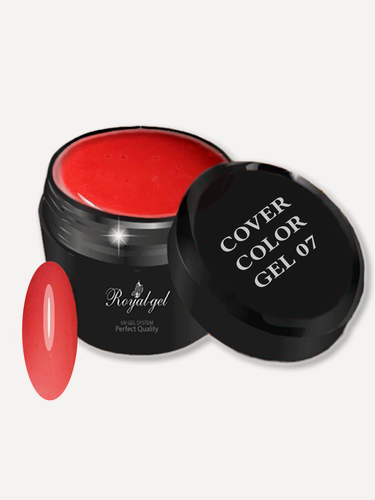 Изображение товара "COVER COLOR 07" гель для наращивания ногтей цветной Royal-gel 50 мл.