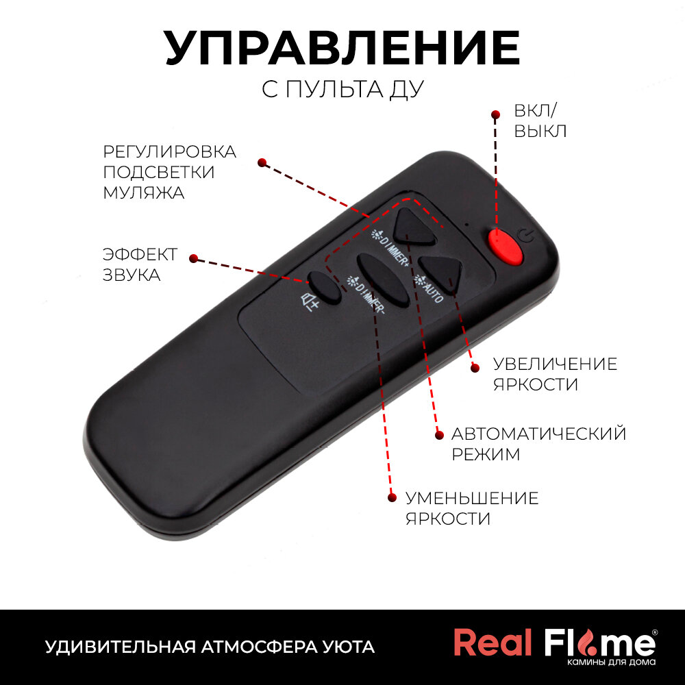 Электроочаг RealFlame Fobos Lux, черный