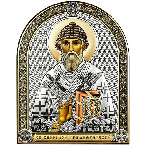 Икона Святой Спиридон 6404/CT, 18.2х22.9 см икона святой спиридон 6404 ot 18 2х22 9 см