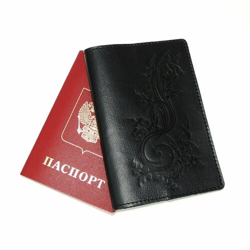 Обложка для паспорта Kalinovskaya, черный