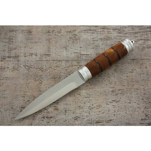 фото Нож охотничий, туристический "шилка", сталь 95х18, рукоять дерево златко