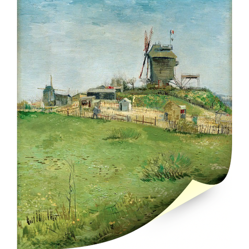 "Мулен де ла Галетт", Ван Гог, Винсент, картина (репродукция) (50х58 см / без подрамника)