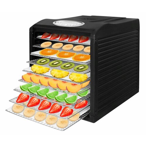 Сушилка для овощей и фруктов Hyundai HYFD-1803 черный 27 поддонов 1459200₽
