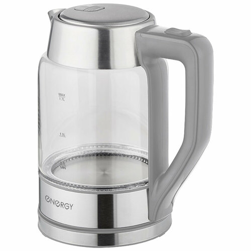 Чайник ENERGY E-206 17 л стекло пластик цвет серый 164146 181100₽