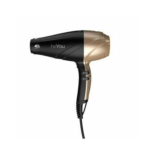 GA-MA Фен PLUMA COMPACT BE YOU 4D Therapy Ultra Ozone Ion 2400 Вт 1 соп черный - золотой 723400₽