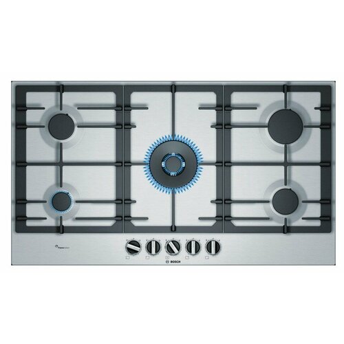 Газовая варочная поверхность Bosch PCR9A5B90M нержавеющая сталь 6671000₽