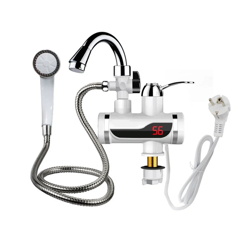 Водонагреватель проточный электрический кран-водонагреватель с душем 146600₽