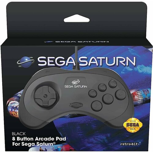 8 Button Arcade Pad for Sega Saturn Retro-Bit RET00129 408700₽