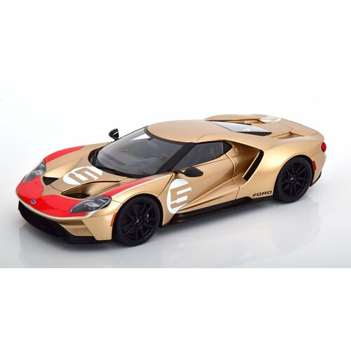 Модель автомобиля FORD GT 64 Heritage Edition Holman Moody (2022), golden red white