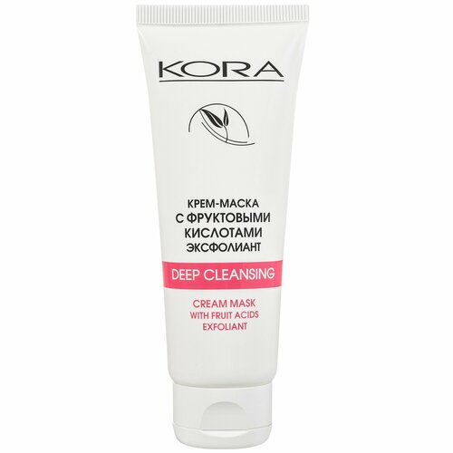 KORA Крем-маска с фруктовыми кислотами эксфолиант, 75 мл