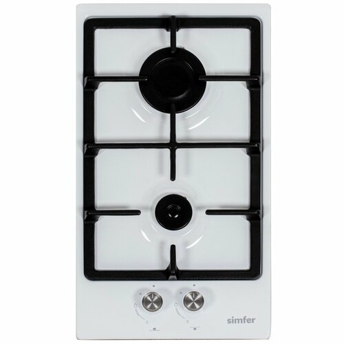 Газовая варочная панель Simfer H30V20W570 с газ-контролем чугунные решетки автоподжиг белая 1149000₽