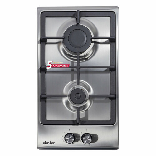 Газовая варочная панель Simfer H30V20M570 с газ-контролем чугунные решетки автоподжиг серебристая 1120700₽