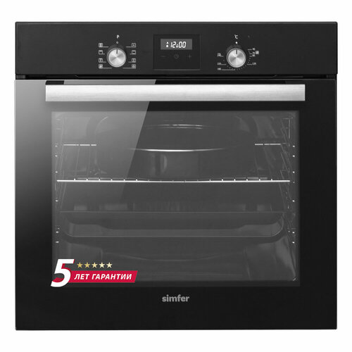 Электрический духовой шкаф Simfer B6EB59070 9 режимов работы 3D-конвекция гриль таймер черный 4319000₽