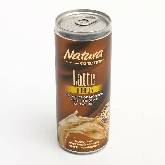 Напиток молочный кофейный NATURA SELECTION Latte Ваниль 2,4%, без змж, 220мл - фотография № 2