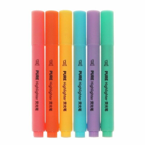 Набор маркеров-тестовыделителей 6 штук6 цветов Пастель 1шт 424₽