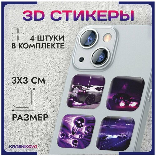 3D стикеры на телефон объемные наклейки jdm стиль япония