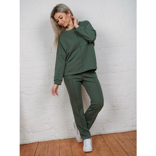 фото Костюм cool look, размер 54, зеленый