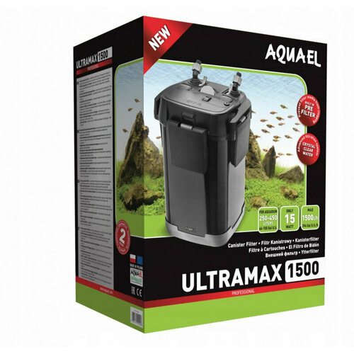 Внешний фильтр AQUAEL ULTRAMAX 1500 для аквариума 250 - 450 л (1500 л/ч, 16 Вт, h = 200 см)