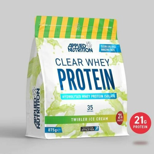 Протеин Applied Nutrition Clear Whey Protein Крученое Мороженое 875 гр напиток bionova протеиновый коктейль 20% 25 г 25 г 40 мл черника