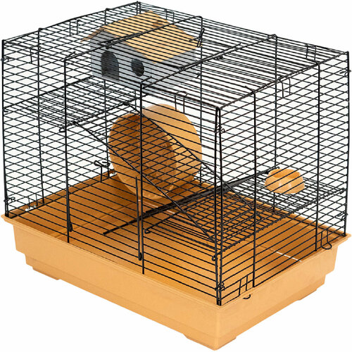 Клетка для мелких грызунов Eco Гоша-2 2 этажа бежевая 42 х 30 х 38 см (1 шт)