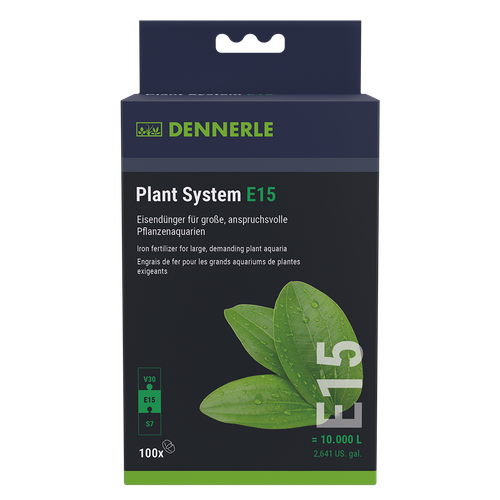 Удобрение для аквариумных растений Dennerle Plant System E15, 100 таблеток удобрение для аквариумных растений api root tabs 10 таблеток 1 шт