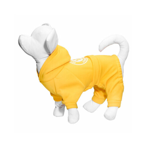 yami yami одежда костюм для собаки с капюшоном жёлтый s спинка 23 см лн26ос 0 1 кг Yami-Yami одежда Костюм для собаки с капюшоном жёлтый M (спинка 27 см) лн26ос 0,1 кг 52961 (1 шт)