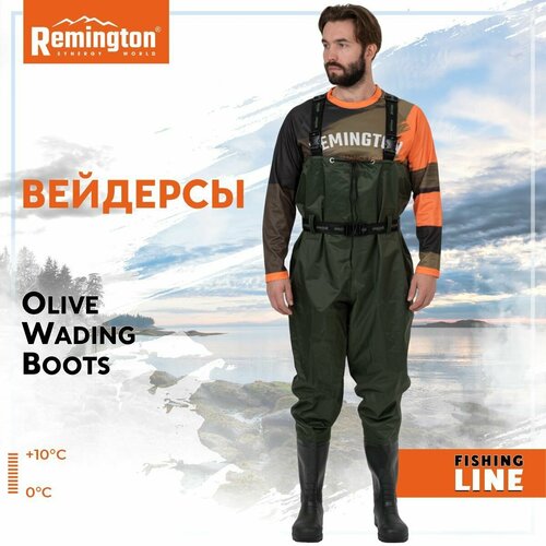 Вейдерсы Remington Olive Wading Boots р. 42 RF3533-303 полукомбинезон для рыбалки комбинезон рыболовный вейдерсы для рыбалки сапоги для рыбалки забродные заброды размер 46