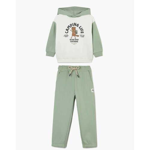 Комплект одежды  Gloria Jeans для мальчиков, размер 18-24мес/92, зеленый, белый