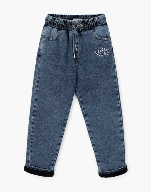 Джинсы Gloria Jeans, размер 3-4г/104 (28), синий