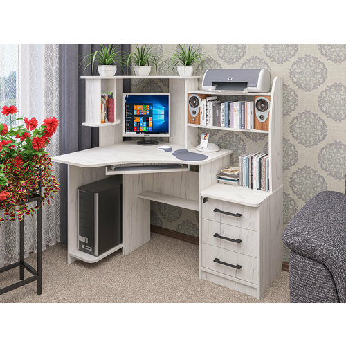 Стол компьютерный СК39 (нов. уп) Крафт светлый