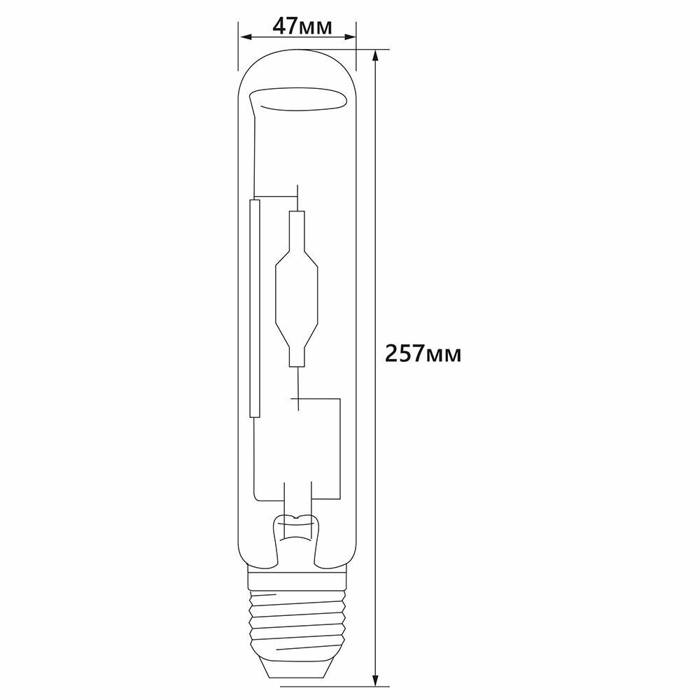 Лампа металлогалогенная Feron E40 400W 4000K прозрачная HID4 / - фото №12