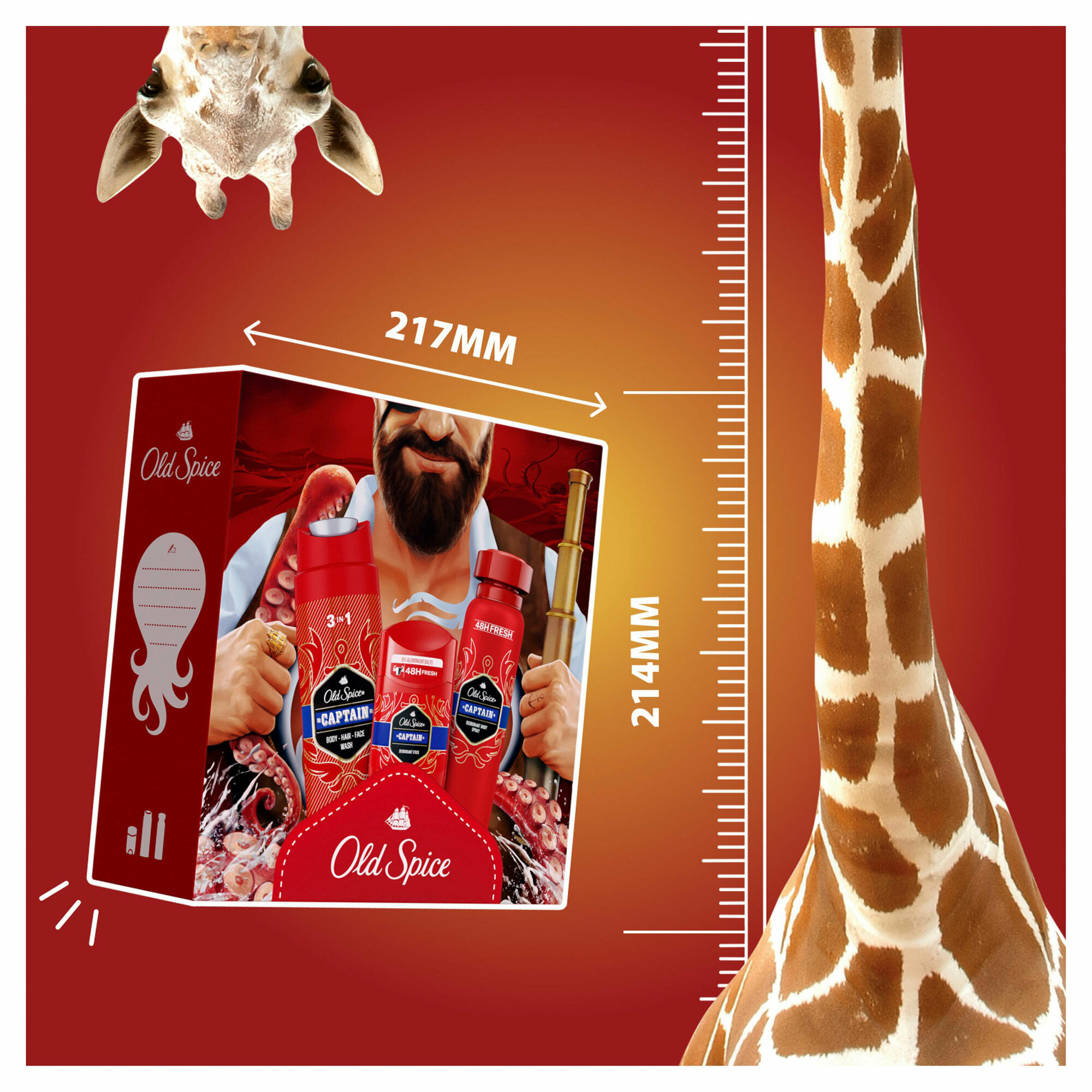 Подарочный набор для мужчин Old Spice Captain, гель для душа шампунь 3в1 250 мл + дезодорант-спрей 150 мл + дезодорант-стик 50 мл - фото №11