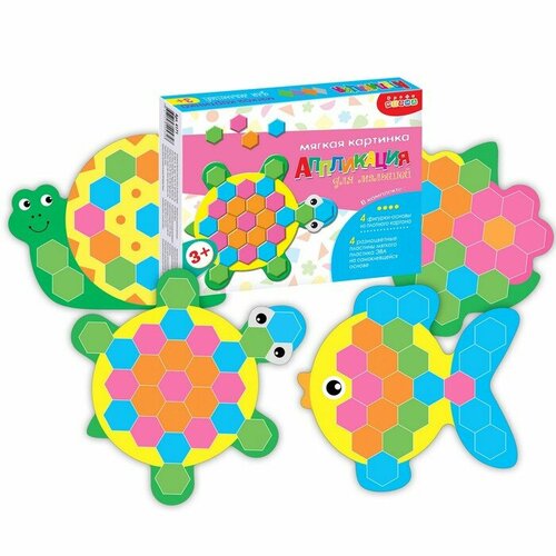 Мягкая картинка для малышей Зверушки на опушке 4171