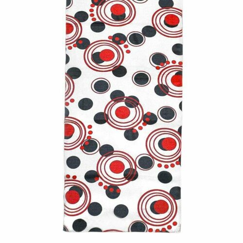 фото Шарф roby foulards,140х30 см, one size, белый