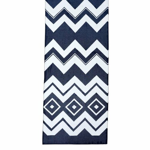 фото Шарф roby foulards,160х40 см, белый, синий