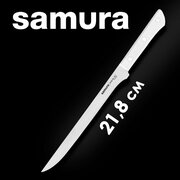 Нож филейный для тонкой нарезки рыбы и мяса (гибкий) Samura HARAKIRI 218мм SHR-0048W