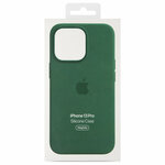 Чехол-накладка Magsafe для iPhone 13 Pro. Айфон 13 про, силикон, цвет зеленый клевер - изображение