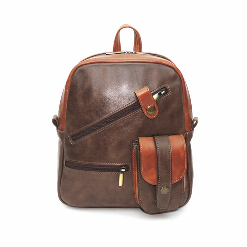 фото Рюкзак kalinovskaya, фактура гладкая, коричневый