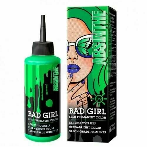 Bad Girl Краска для волос, Absinthe, неоновый зеленый, 150 мл