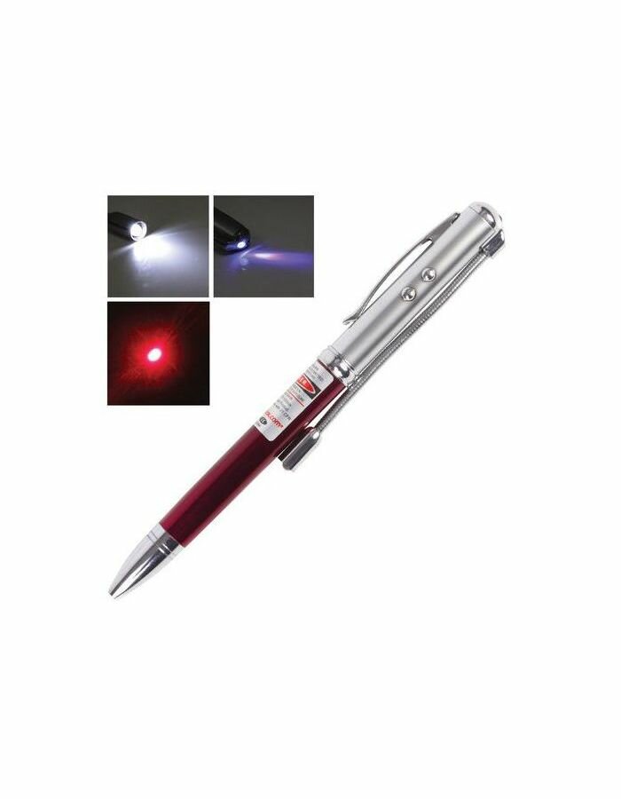 Указка лазерная Beifa красный луч и светодиод (радиус действия 200м стилус детектор купюр ручка) (TD-RP-36)