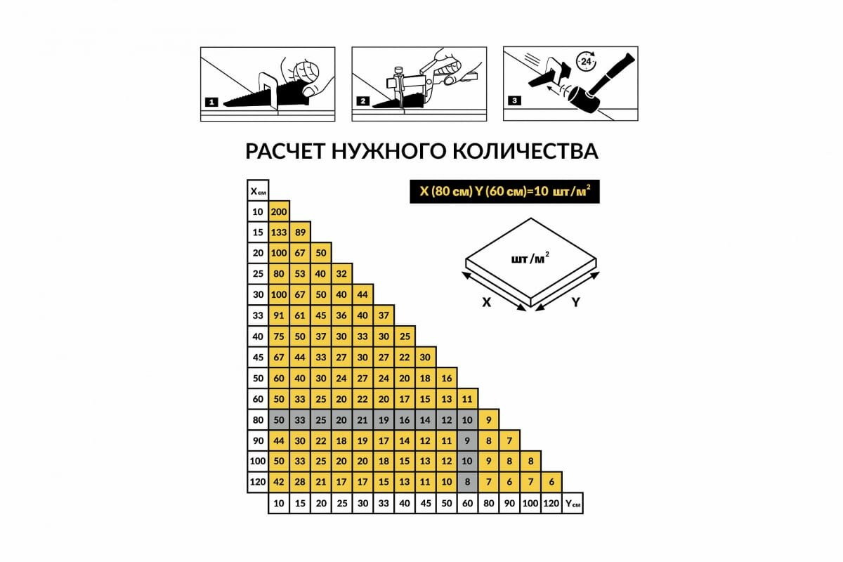 Система выравнивания плитки "TLS-Profi", Зажим 1 мм 500 шт. — фото 9