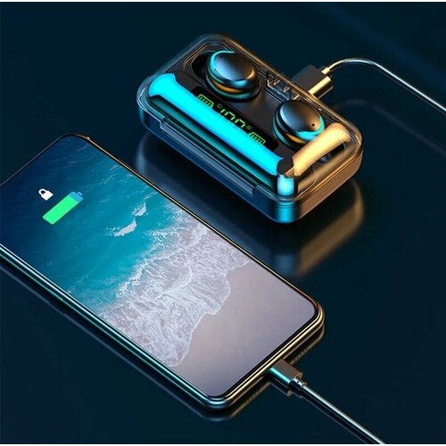 Беспроводные наушники F9 для телефона - Блютуз наушники с микрофоном для смартфона наушники для Xiaomi 80000₽