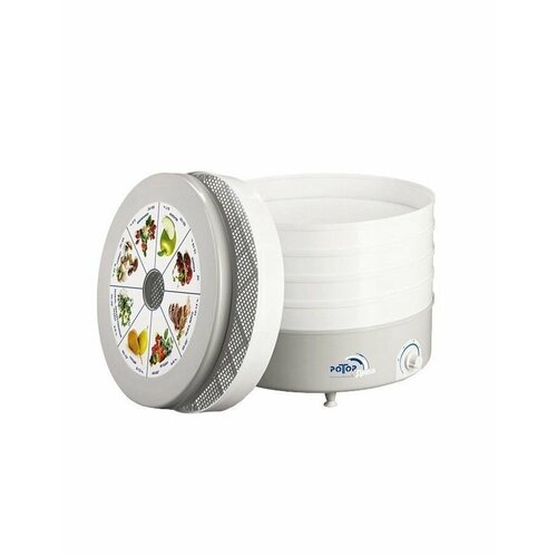 Сушилка для овощей и фруктов Ротор СШ-002-06 5 поддонов белый 440800₽