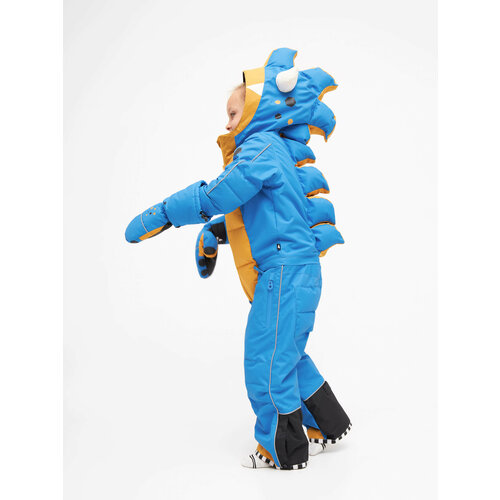 Горнолыжный комбинезон WeeDo Monster для мальчиков, влагоотводящий, утепленный, карман для ски-пасса, герметичные швы, мембранный, размер L, синий