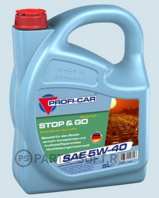 Prof 5W40 Stop&Go (5L)_Масло Мотор! Синтapi Sn/Cf, Acea C3, Мв 229.51/226.5, Vw 50200/50500/50501, Dex2 PROFI-CAR арт. 14825